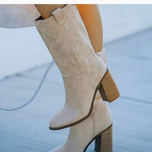 Vici Brooks faux suede slouch boot 7 -NIB